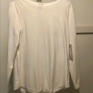 Chico’s off white 3/4 sleeve sweater, with tags